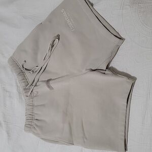 Like New Authentic Essentials Fear of God Women's Beige Cream Comfy Soft Shorts